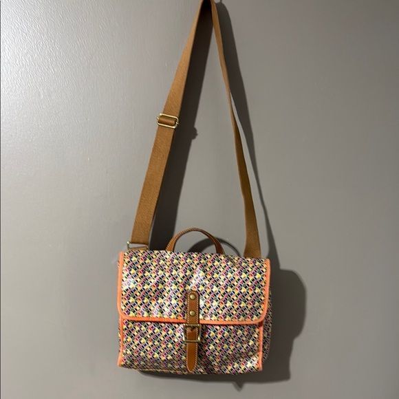 Fossil Orange and Brown Backpack with Timeless Appeal - Picture 2 of 8